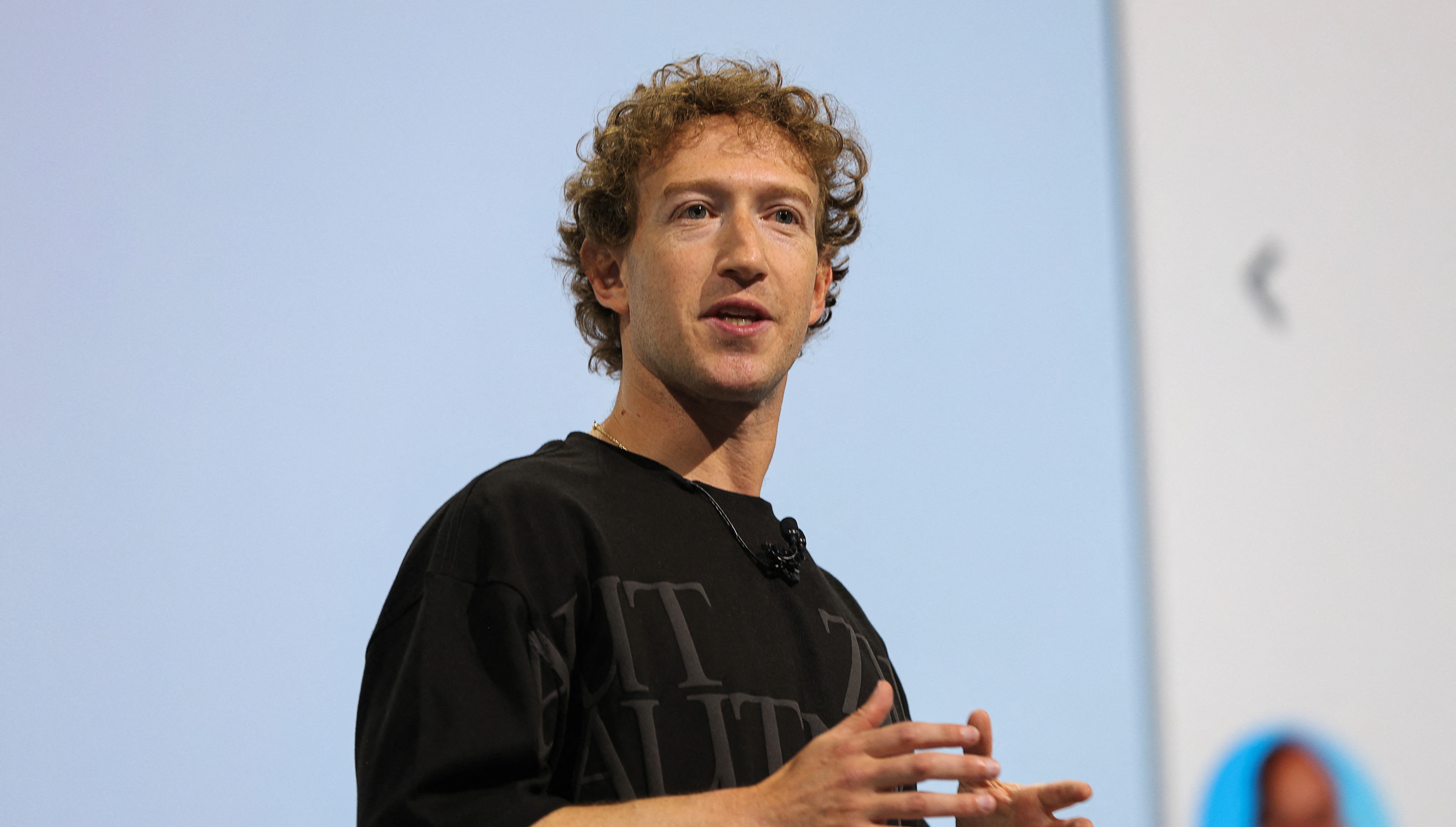 Meta CEO Mark Zuckerberg makes a keynote speech during the Meta Connect annual event, at the company's headquarters in Menlo Park, California, U.S. September 25, 2024. REUTERS/Manuel Orbegozo