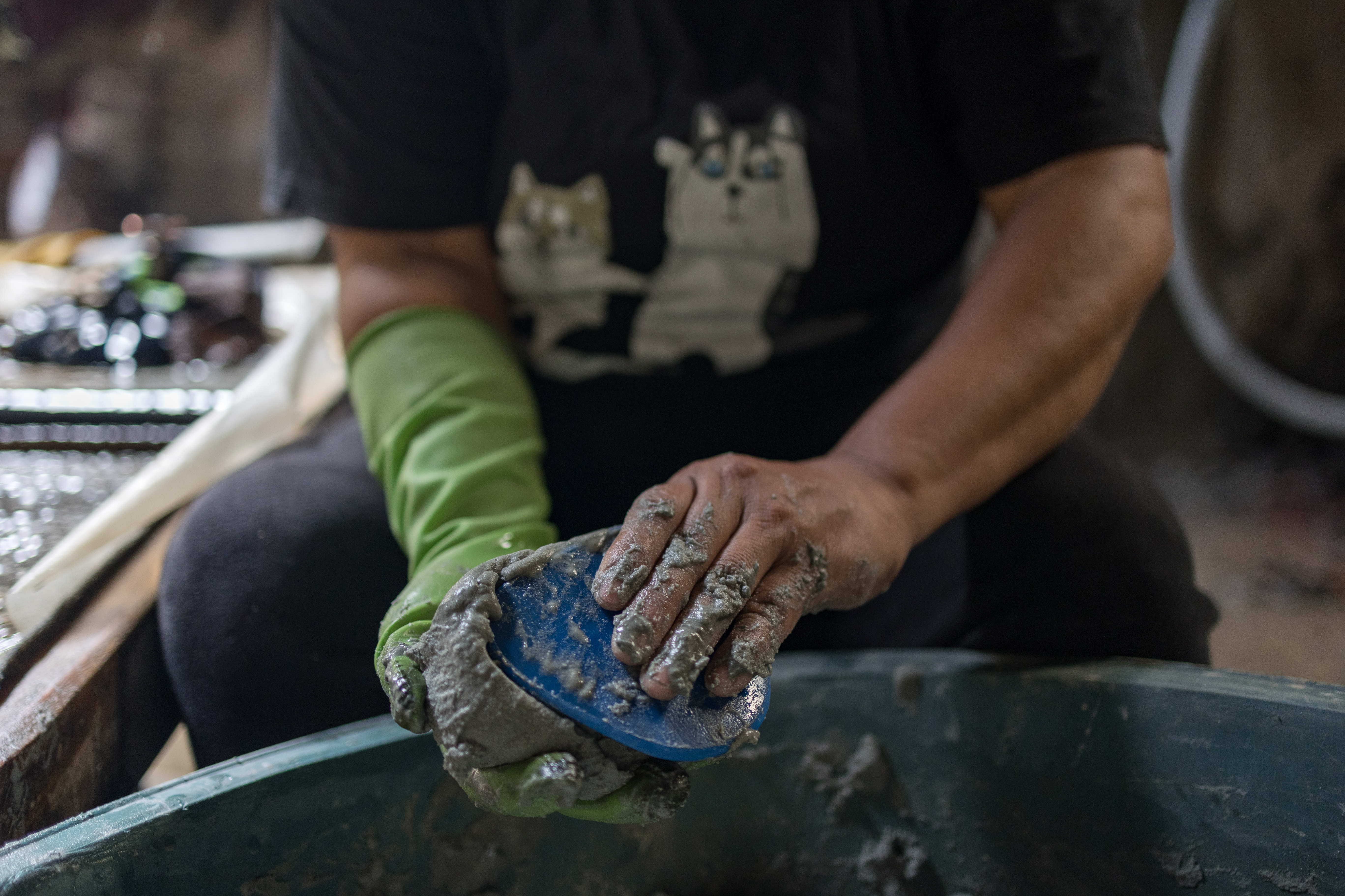 Inside the community mining in Sagada, Philippines, women are employed in the small-scale mining industry. February 23, 2024. Thomson Reuters Foundation/ Kathleen Lei Limayo