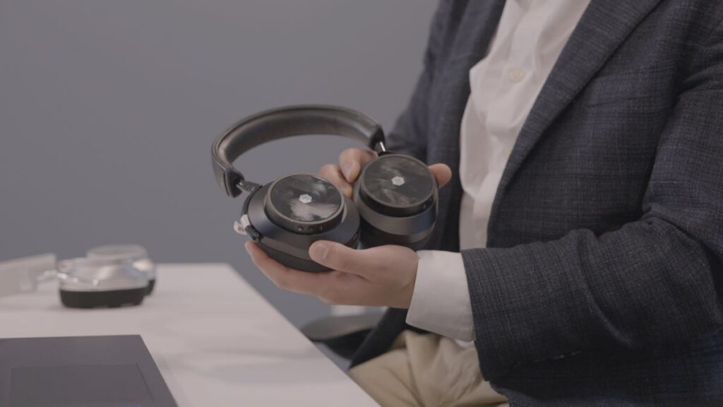 The medical grade headphones can capture and decipher the wearer's brainwaves.
Thomson Reuters Foundation/Brandon Tauszik